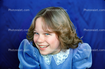 Smiling Girl, 1970s Hairdo