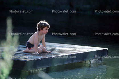 Pond, Float, Boy, lazy afternoon, Lagunitas Marin County