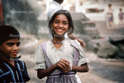 Giggling, Girl, Mumbai, India