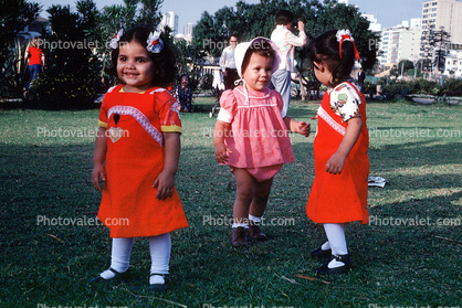 Girls, Dress, Smiles, Bonnet, Toddlers, Peru