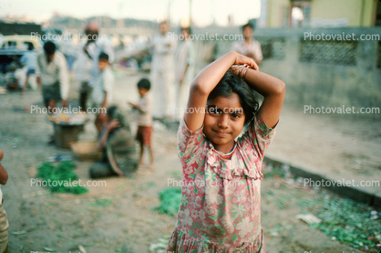 smiling girl, face, Khroorow Baug, Mumbai