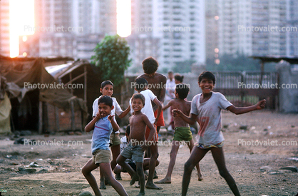 Boys Having Fun, Playing, Khroorow Baug, Mumbai