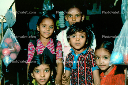 Group of Children, girls, Mumbai, India