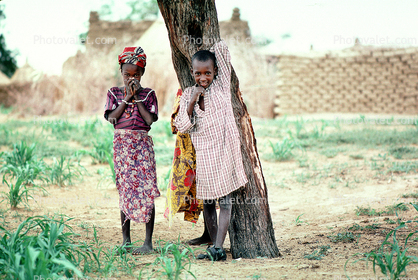 Two Friends outside in Dori, Burkina Faso