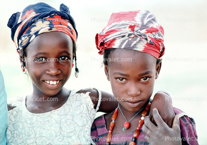 Black African Girl Faces in Dori