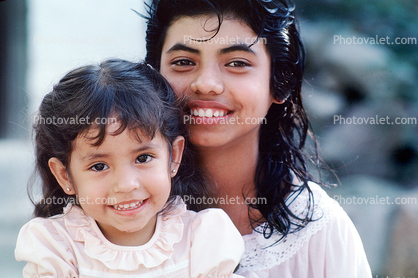 Two Smiling Girls in Yelapa, Mexico