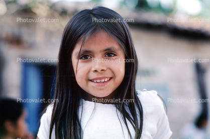 Smiling Long Hair Girl in Yelapa, Mexico