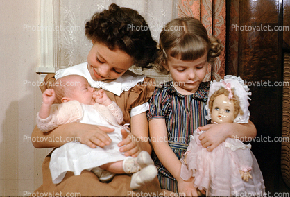 Newborn Baby, Girls, Dolls, 1950s