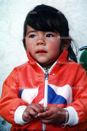 girl, face, jacket, Colonia Flores Magone