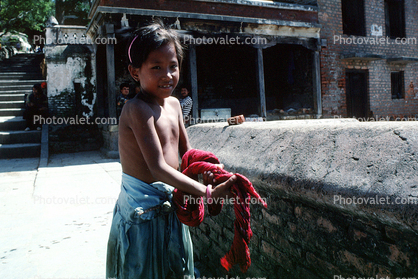 Girl, Smiles, Kathmandu, Nepal