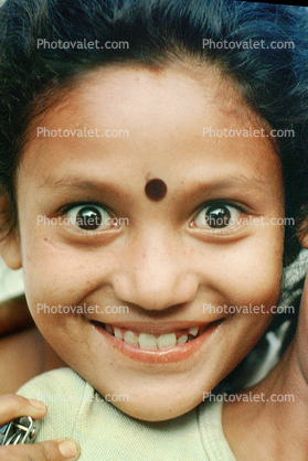 Girl, Face, Smiles, Kathmandu, Nepal