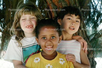 Girls, Friends, smiles, diversity, multi-ethnic, missing-teeth