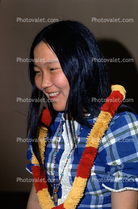 Smiling Eskimo Girl, face
