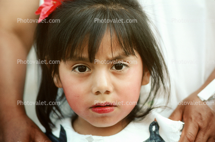 Girl, face, Morelos, Tepoztlan, Mexico