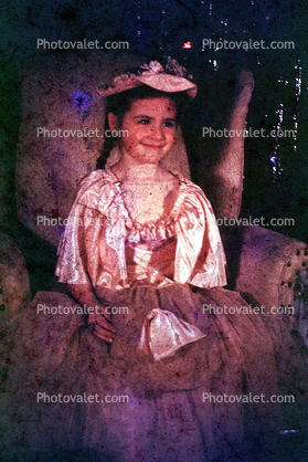 Girl, smile, costume, 1950s