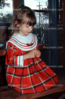 Girl, formal dress, Lale, Gokyigit, July 1971, 1970s