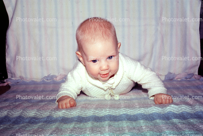 Baby smiles, 1950s