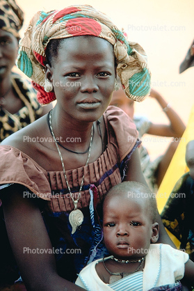 Mother and Daughter at a Well Baby Clinic