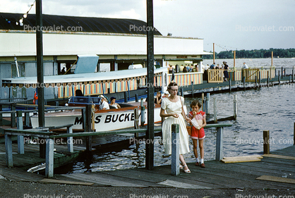 Miss Buckey powerboat, Woman, Daughter, Girl, 1950s