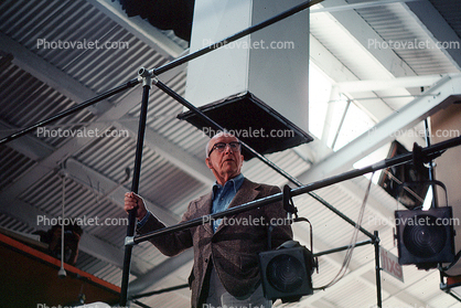 Buckminster Fuller at the Southern California Institute of Architecture, Santa Monica, California, (SCI-Arc)