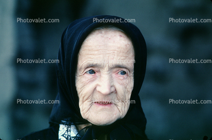 old woman, octogenarian, senior citizen, mature, face, Women, Female