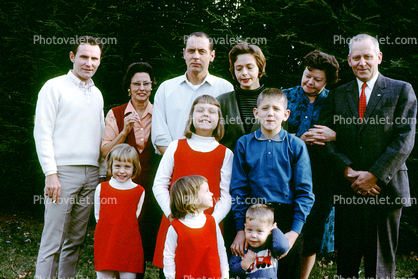 Group, Family, Girls, Boys, Men, Males, Females, smiles, smiling, 1960s