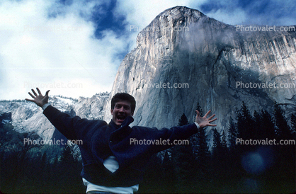 Bill Chase at the El Capitan, Granite Cliff