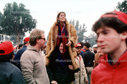 Carrie Fisher, Stanford Stadium, Super Bowl XIX, 20 January 1985