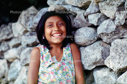 Girl, Face, Smiles, Yucatan Peninsula, Mexico