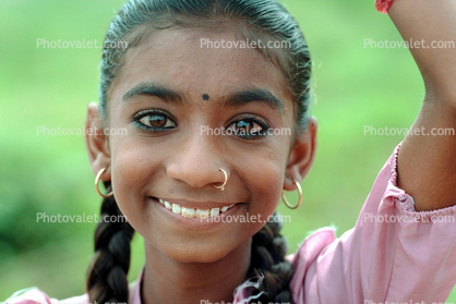 Woman, Girl, Smiles, Face, Gujarat