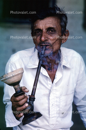 Smoking, Pipe, Smoke, Inhaling, near Ahmedabad, Man, Male, Guy