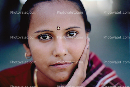 Girl, Woman, Female, Face, Beauty, Gujarat, Boral Village