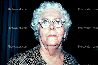 Woman with Glasses, bugeye, face