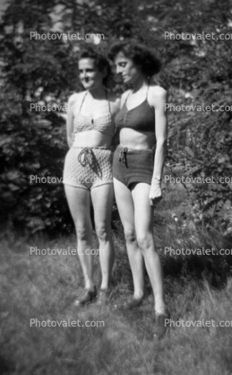 Ladies in their Bikini's, 1940s