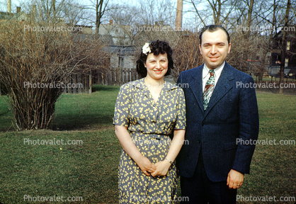 Husband, Wife, Smiles, 1940s