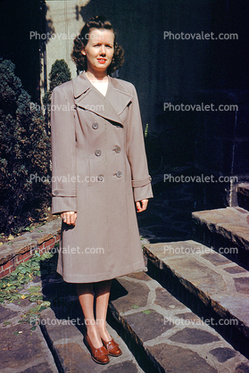 Janet, Woman, Coat, Wilmington, 1943, 1940s