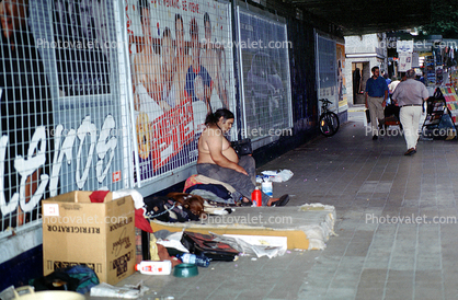 Homeless encampment, Buenos Aires, Argentina