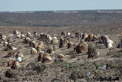 Refugee Camp, near the Ethiopia Somalia border, African Diaspora, Desertification, Sod
