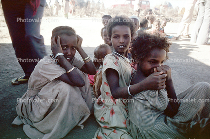 Girls in a Refugee Camp, near the Ethiopia Somalia border, African Diaspora