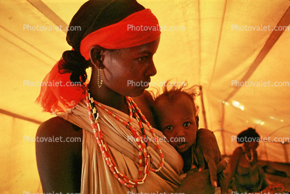 Tuberculosis Tent, Refugee Camp, near the Ethiopia Somalia border, African Diaspora, Somalia, newborn