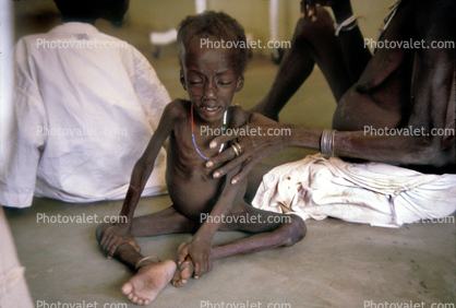 Starving LIttle Boy, Mother, Lake Turkana