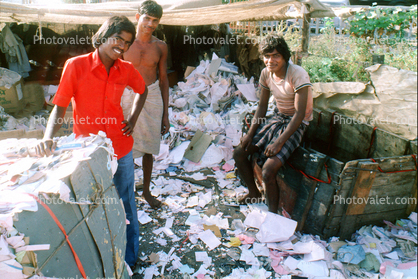 Men, Recycling Paper, Khroorow Baug, Mumbai