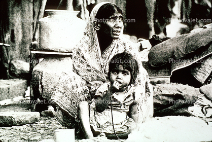 Mother and Daughter, Poverty