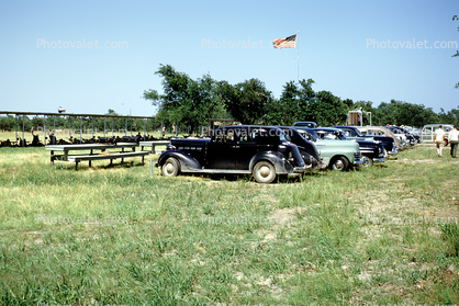 Skeet Shooting, Competition, Parked Cars, Automobile, Vehicles, 1950, 1950s