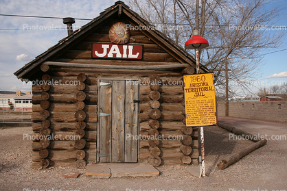 Arizona Territorial Jail, Log Cabin, Jail