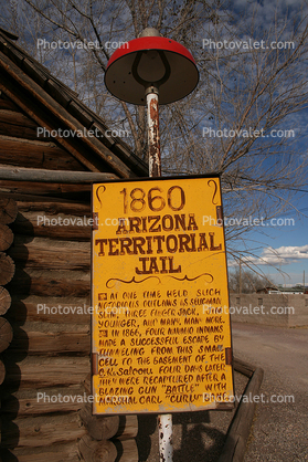 Arizona Territorial Jail, Log Cabin, Jail, 1860