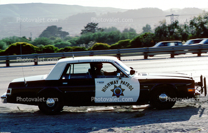 Squad Car, CHP, California Highway Patrol, Dodge Diplomat, 1980s