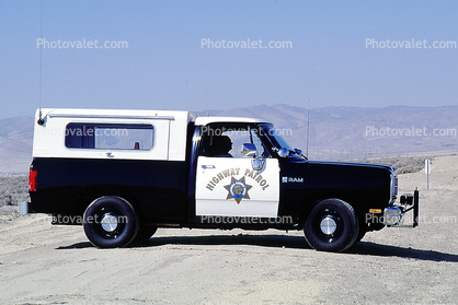 California Highway Patrol, Dodge Ram Pickup Truck, CHP, Desert, Central Valley, Buttonwillow