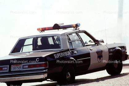 SFPD, Squad Car, Supervisor, 1979 Dodge Saint Regis