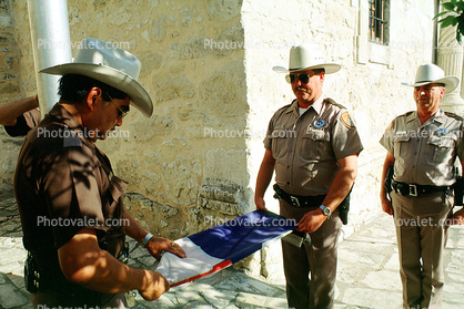 Texas Rangers, Lowering of the Flag, The Alamo, Color Gaurd